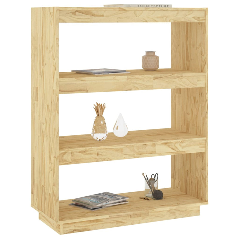 Book Cabinet/Room Divider 80x35x103 cm Solid Pinewood
