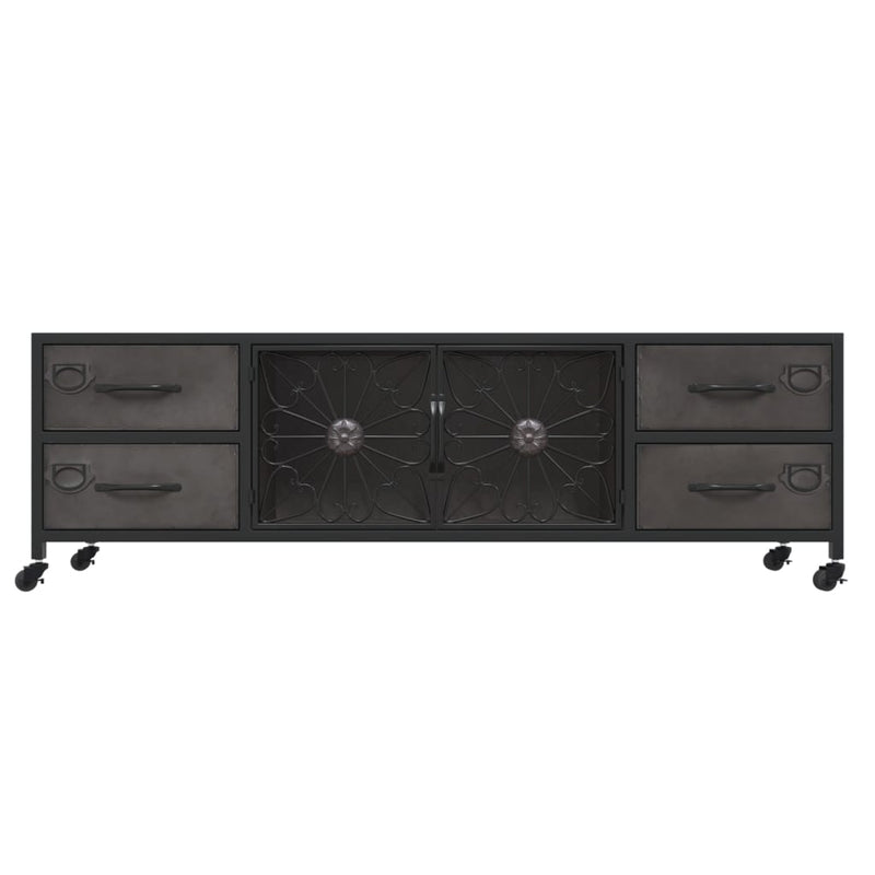 TV Cabinet Silver 110x30x40 cm Iron