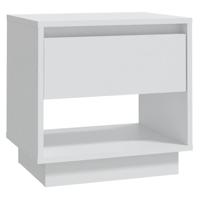 Bedside Cabinets 2 pcs White 45x34x44 cm Chipboard