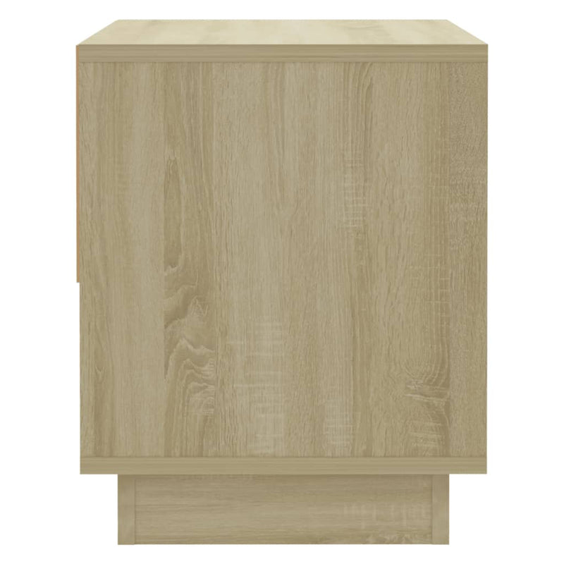 Bedside Cabinet Sonoma Oak 45x34x44 cm Chipboard