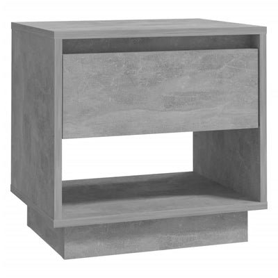 Bedside Cabinets 2 pcs Concrete Grey 45x34x44 cm Chipboard