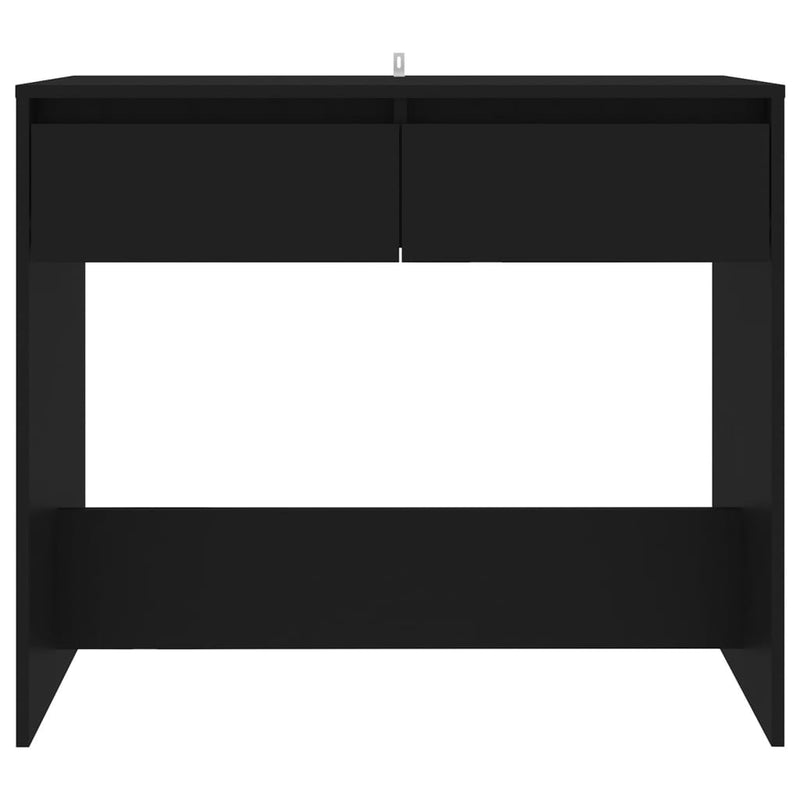 Console Table Black 89x41x76.5 cm Engineered Wood