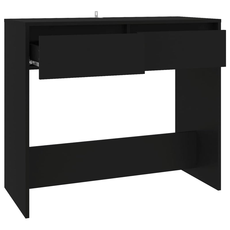 Console Table Black 89x41x76.5 cm Engineered Wood