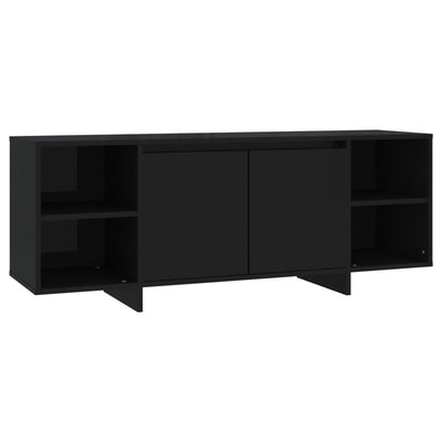 TV Cabinet Black 130x35x50 cm Engineered Wood