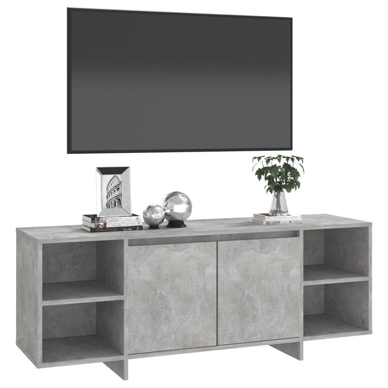 TV Cabinet Concrete Grey 130x35x50 cm Engineered Wood