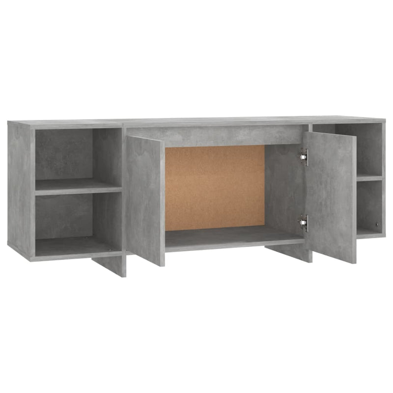 TV Cabinet Concrete Grey 130x35x50 cm Engineered Wood