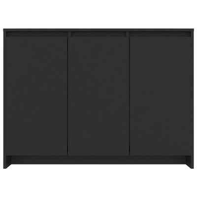 Sideboard Black 102x33x75 cm Chipboard