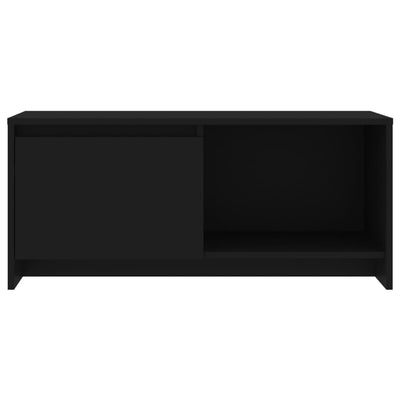 TV Cabinet Black 90x35x40 cm Engineered Wood