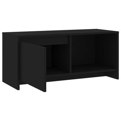 TV Cabinet Black 90x35x40 cm Engineered Wood