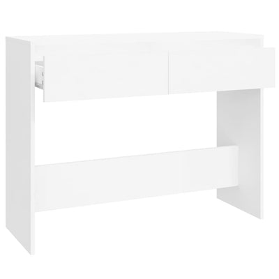 Console Table White 100x35x76.5 cm Chipboard
