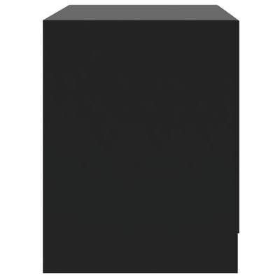 Bedside Cabinets 2 pcs Black 45x34.5x44.5 cm Chipboard