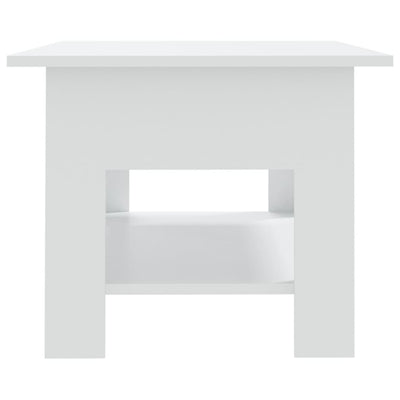 Coffee Table White 102x55x42 cm Chipboard