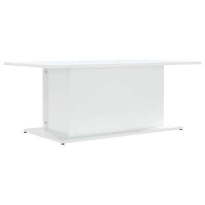 Coffee Table White 102x55.5x40 cm Chipboard