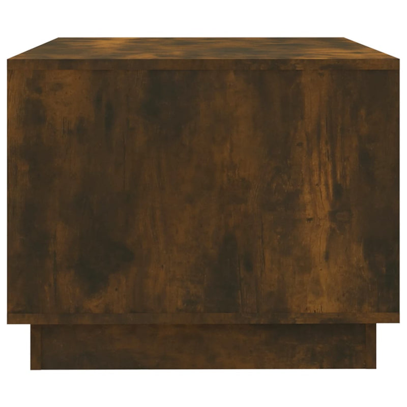 Coffee Table Smoked Oak 102.5x55x44 cm Chipboard