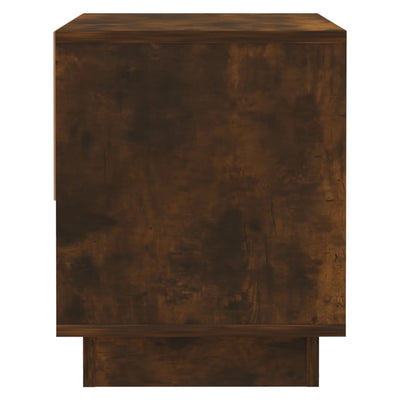 Bedside Cabinet Smoked Oak 45x34x44 cm Chipboard