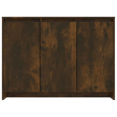Sideboard Smoked Oak 102x33x75 cm Chipboard