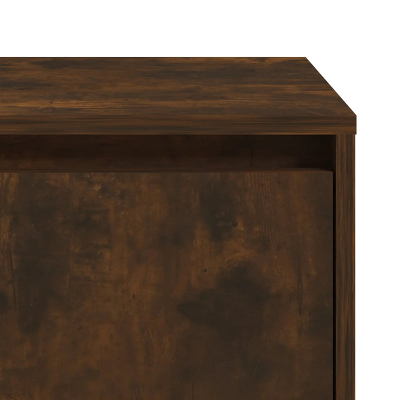 Bedside Cabinet Smoked Oak 45x34x44.5 cm Chipboard