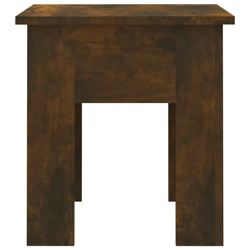 Coffee Table Smoked Oak 40x40x42 cm Engineered Wood