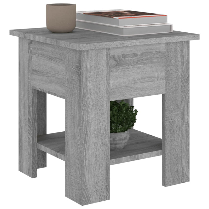 Coffee Table Grey Sonoma 40x40x42 cm Engineered Wood