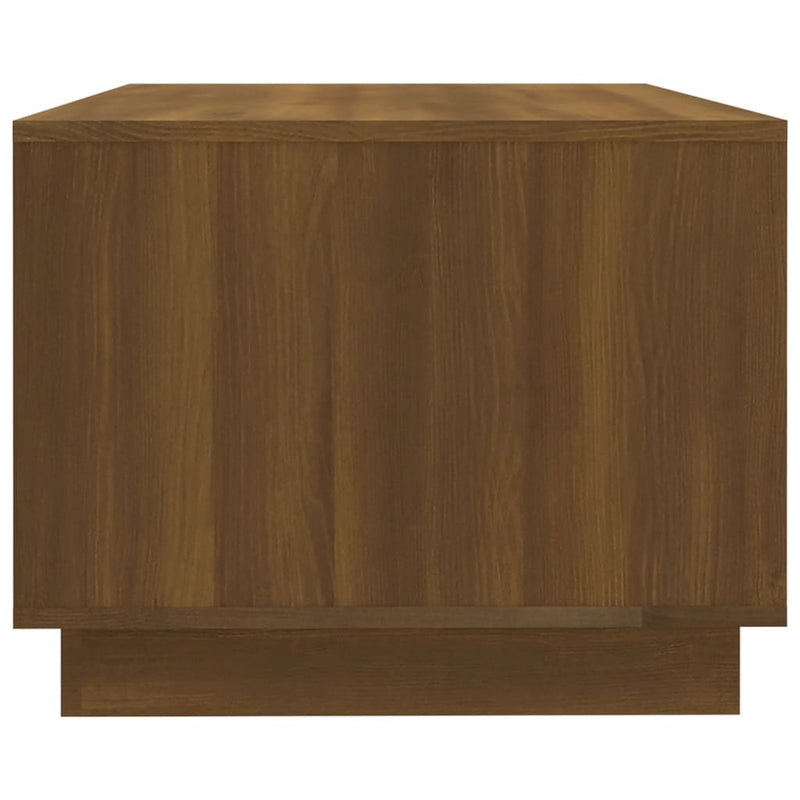 Coffee Table Brown Oak 102x55x43 cm Engineered Wood