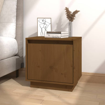 Bedside Cabinets 2 pcs Honey Brown 40x30x40 cm Solid Wood Pine