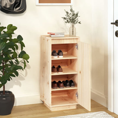 Shoe Cabinet 35x35x80 cm Solid Wood Pine