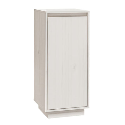 Shoe Cabinet White 35x35x80 cm Solid Wood Pine