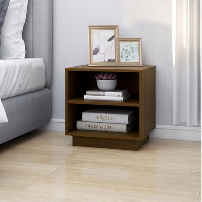 Bedside Cabinets 2 pcs Honey Brown 40x34x40 cm Solid Wood Pine