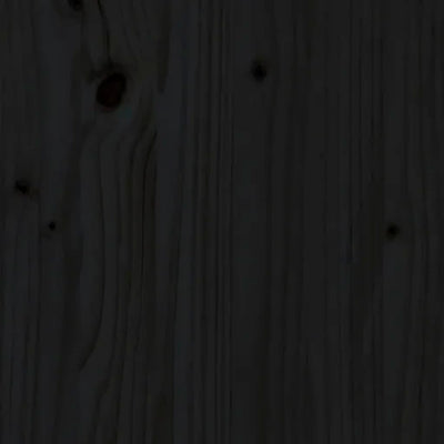 Bedside Cabinet Black 40x30x40 cm Solid Wood Pine