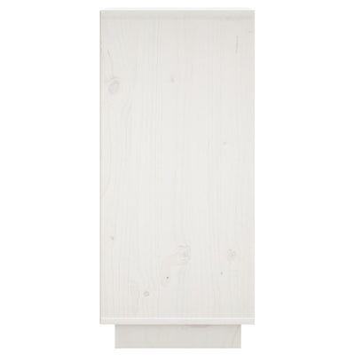 Sideboard White 31.5x34x75 cm Solid Wood Pine