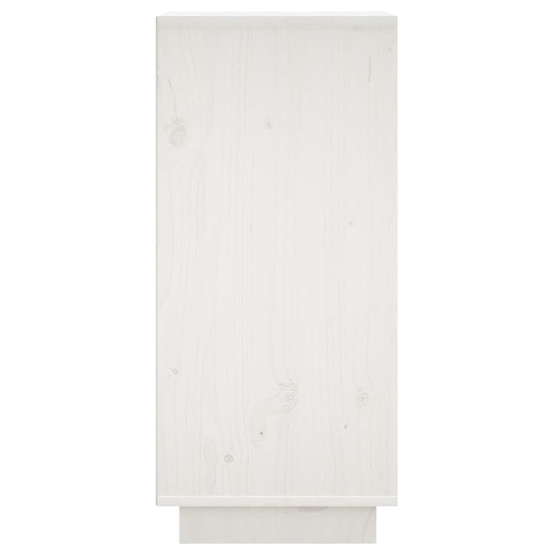 Sideboard White 31.5x34x75 cm Solid Wood Pine
