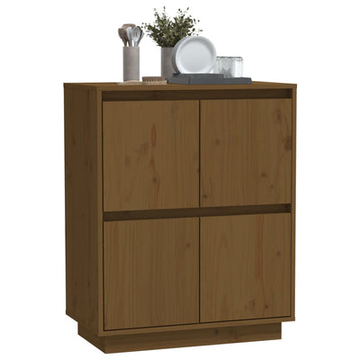 Sideboard Honey Brown 60x34x75 cm Solid Wood Pine