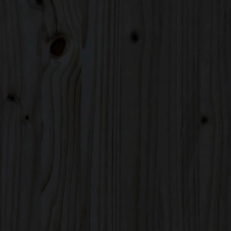 Bedside Cabinet Black 35x34x32 cm Solid Wood Pine