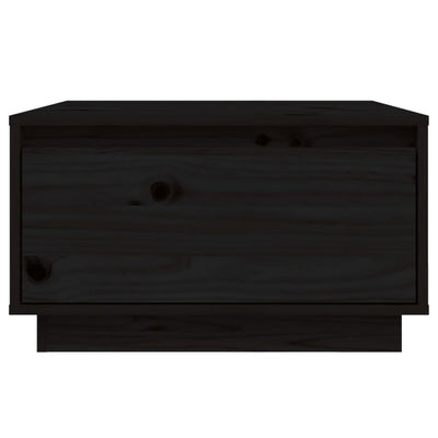 Coffee Table Black 55x56x32 cm Solid Wood Pine