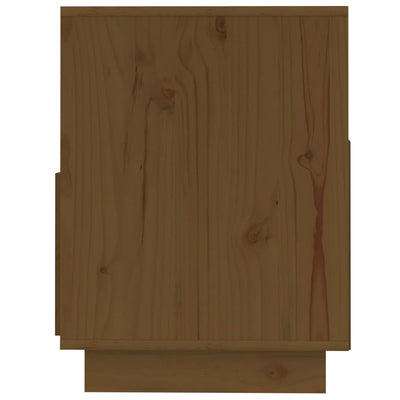 TV Cabinet Honey Brown 140x37x50 cm Solid Wood Pine