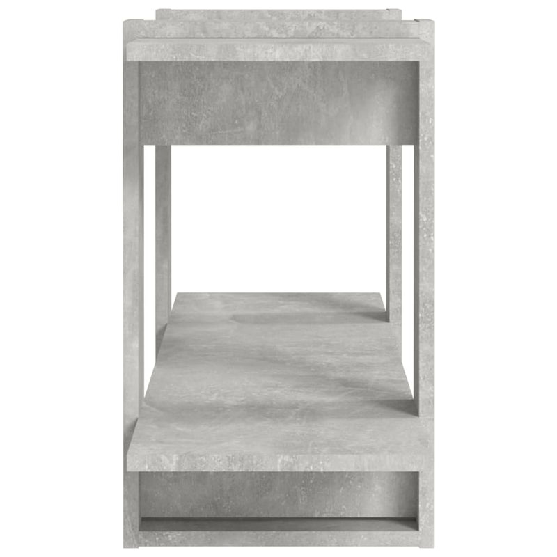 Book Cabinet Concrete Grey 100x30x51cm Engineered Wood