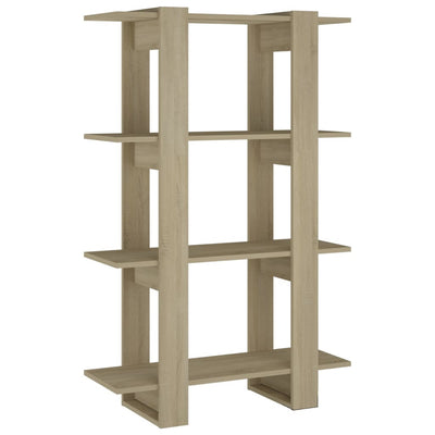 Book Cabinet/Room Divider Sonoma Oak 80x30x123.5 cm