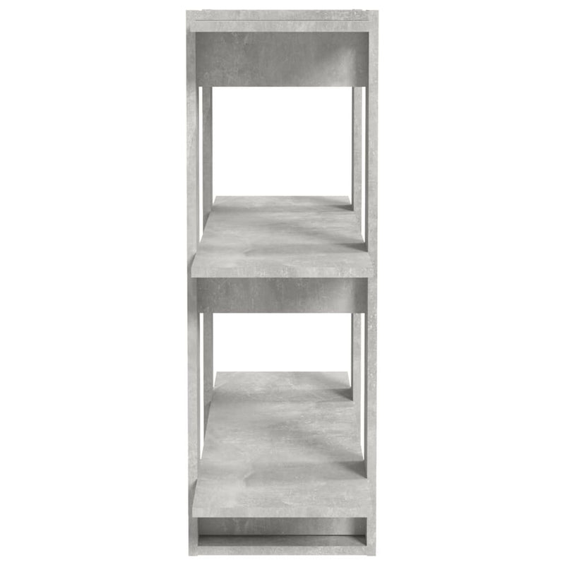 Book Cabinet/Room Divider Concrete Grey 80x30x87 cm