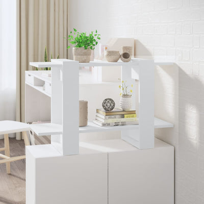 Book Cabinet/Room Divider White 80x30x51 cm