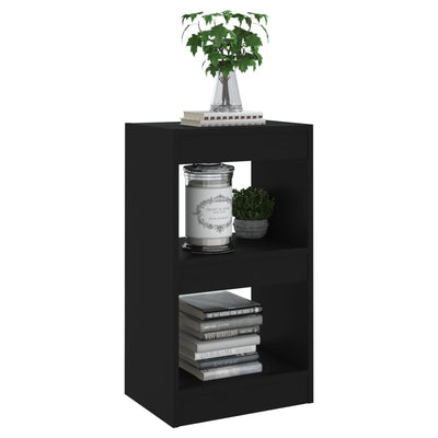 Book Cabinet/Room Divider Black 40x30x72 cm