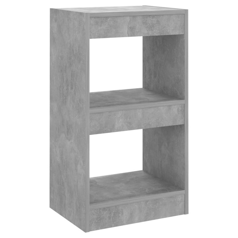 Book Cabinet/Room Divider Concrete Grey 40x30x72 cm