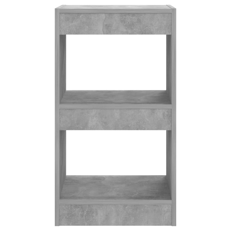 Book Cabinet/Room Divider Concrete Grey 40x30x72 cm