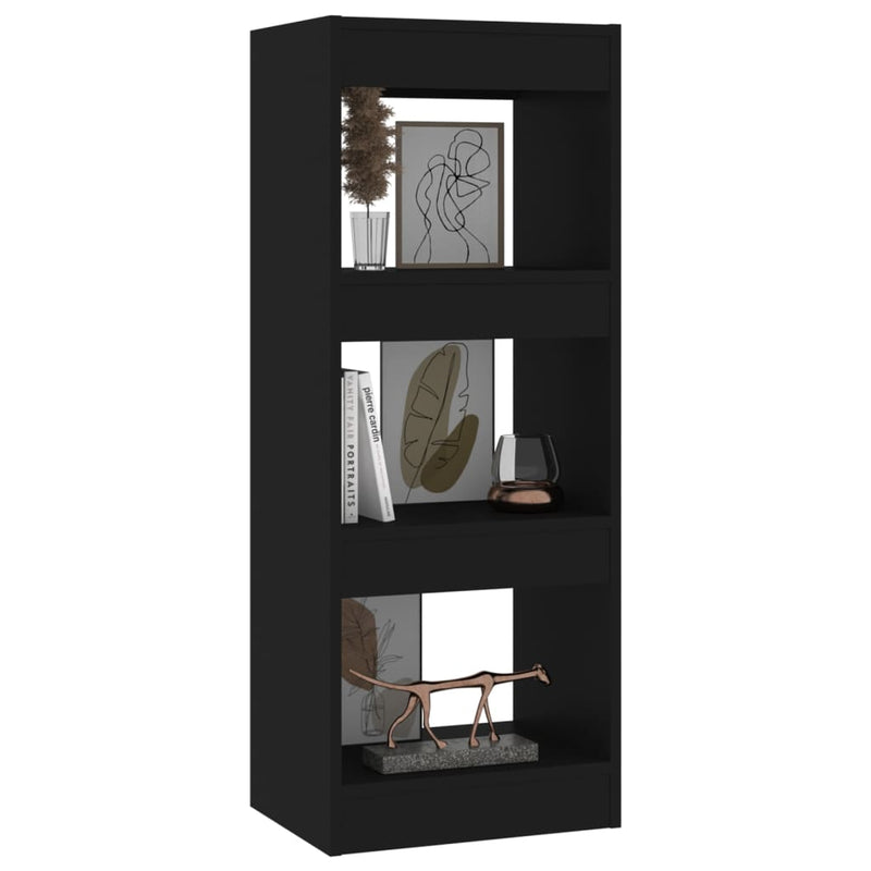 Book Cabinet/Room Divider Black 40x30x103 cm Engineered Wood