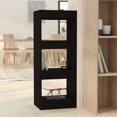 Book Cabinet/Room Divider Black 40x30x103 cm Engineered Wood