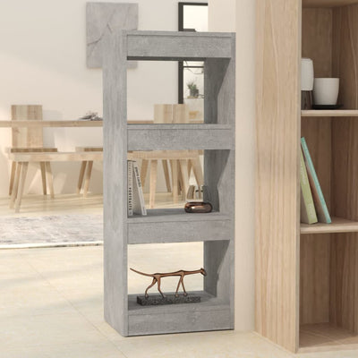 Book Cabinet/Room Divider Concrete Grey 40x30x103 cm Engineered Wood