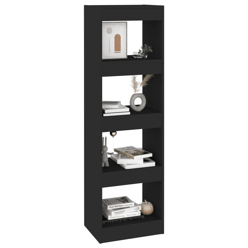 Book Cabinet/Room Divider Black 40x30x135 cm