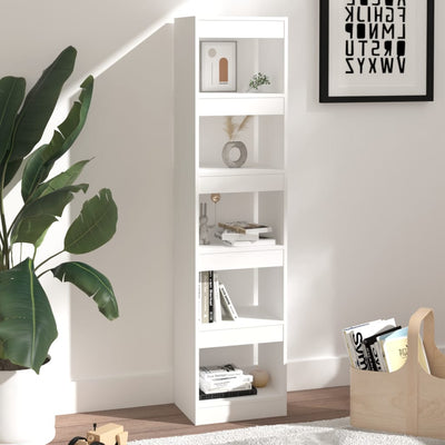 Book Cabinet/Room Divider White 40x30x166 cm