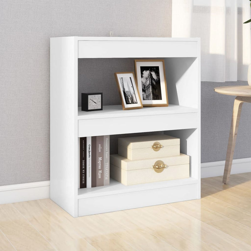 Book Cabinet/Room Divider White 60x30x72 cm