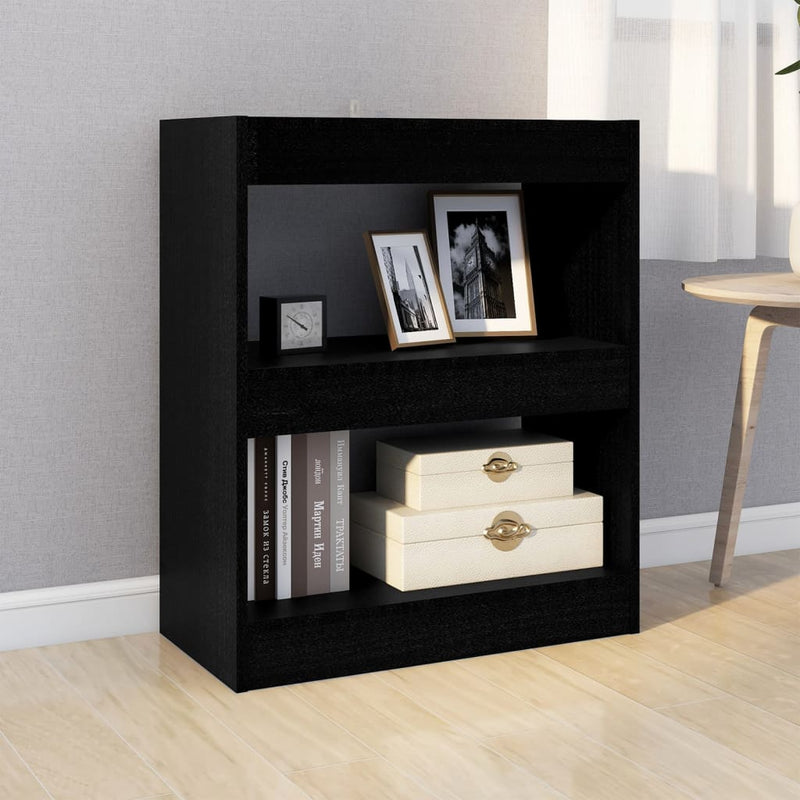 Book Cabinet/Room Divider Black 60x30x72 cm