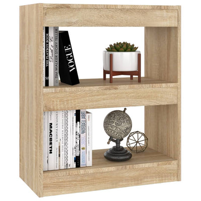 Book Cabinet/Room Divider Sonoma Oak 60x30x72 cm